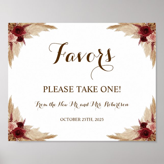 Poster Cartaz de Casamento de Chá de Noiva com Grama das  (Frente)