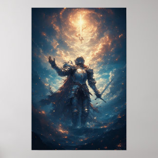 Poster Cartaz de Cavaleiro de Fantasia Épica