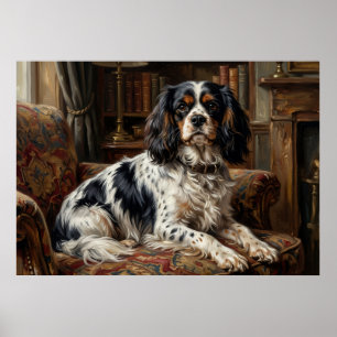 Poster Cartaz de Cavalier King Charles Spaniel na Sala de
