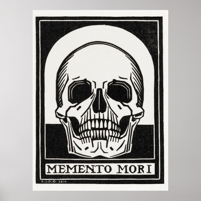 Poster Cartaz de Caveira (Frente)