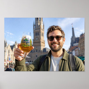 Poster Cartaz de Cena de Lembrança do Viajante de Cerveja