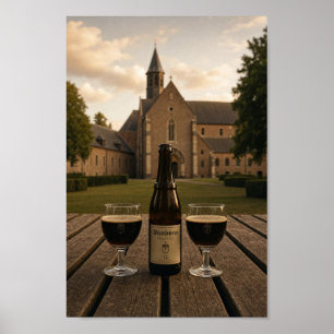 Poster Cartaz de Cerveja da Abadia Belga Westvleteren Ale