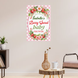 Poster Cartaz de Chá de Bebê Berry Sweet