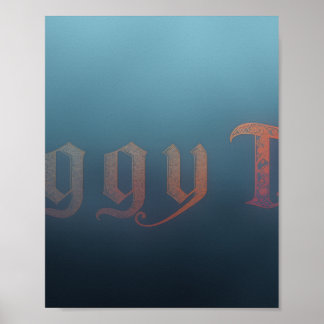 Poster Cartaz de chá enevoado