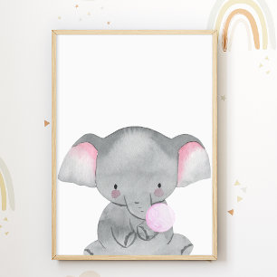 Poster Cartaz de Chiclete de Elefante Doces Sala de Crian