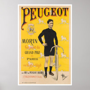 Poster Cartaz de Ciclismo Arte de Bicicleta Retro Impress