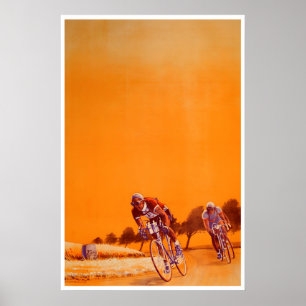 Poster Cartaz de Ciclismo de Bicicleta Arte de Bicicleta