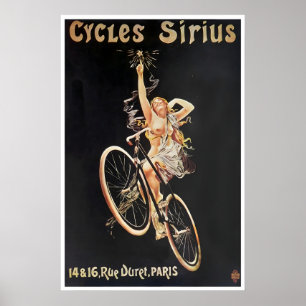 Poster Cartaz de Ciclista Arte em Ciclismo Ciclos Impress