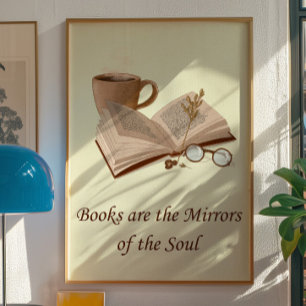 Poster Cartaz de Citação de Amante de Livros