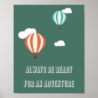 Pôster Cartaz de Citação de Aventura