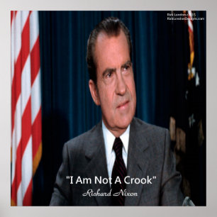 Pôster Cartaz de Citação de Nixon & Não um Ladrão