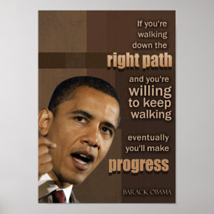 Poster Cartaz de Citação de Obama