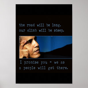 Poster Cartaz de Citação de Obama