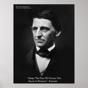 Poster Cartaz de Citação de Sabedoria de Emerson "Ritmo d