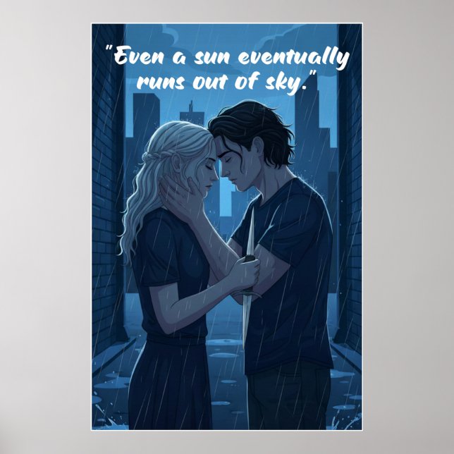 Poster Cartaz de Citação do Livro Sem Poder (Frente)