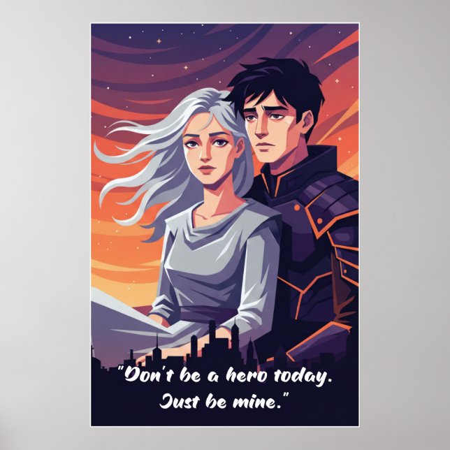 Poster Cartaz de Citação do Livro Sem Poder (Frente)