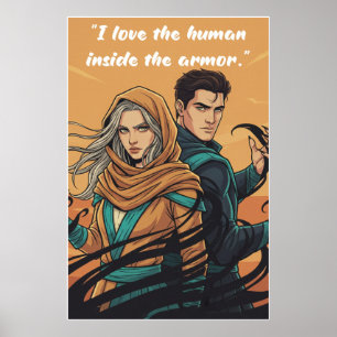 Poster Cartaz de Citação do Livro Sem Poder