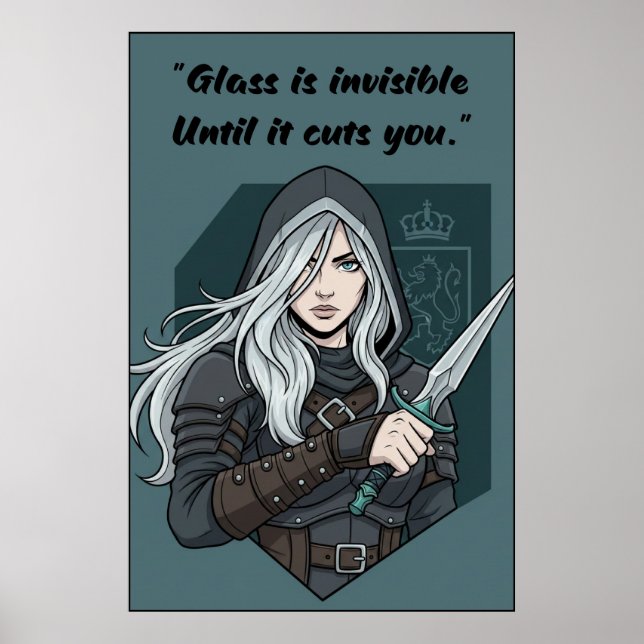 Poster Cartaz de Citação do Livro Sem Poder (Frente)
