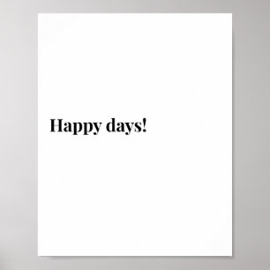 Poster Cartaz de Citação Irlandesa, Cartaz tema Happy Day