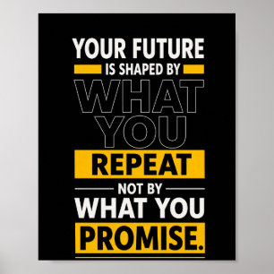 Poster Cartaz de citação motivacional