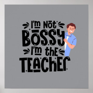 Poster Cartaz de Citação Motivacional para Professores Ar