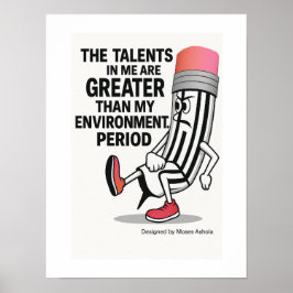 Poster Cartaz de Citações Motivacionais.
