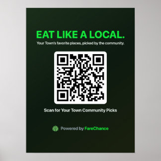 Poster Cartaz de Código QR para Municípios e Centros de V