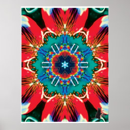 Pôster Cartaz de Colagem Cinética Canela Kaleidoscópio