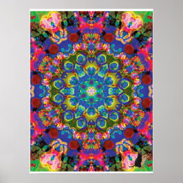 Poster Cartaz de Colagem Cinética Kaleidoscópio