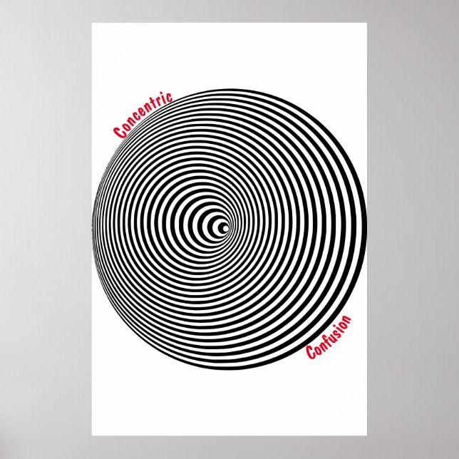 Poster Cartaz de Confusão Cocentric (Frente)