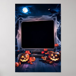 Poster Cartaz de Convite em Branco de Halloween #10