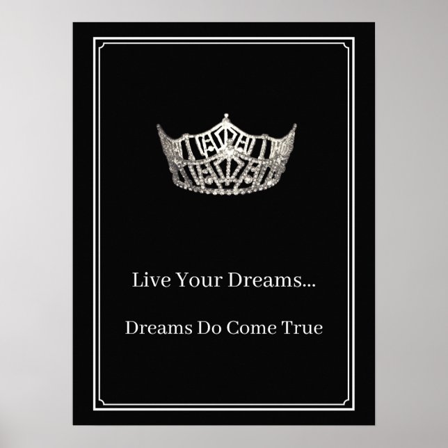 Poster Cartaz de Coroa de Concurso (Frente)