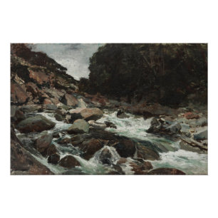 Pôster Cartaz de Córrego da Montanha, Otira Gorge (1893)