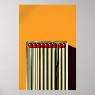 Poster Cartaz de Correspondências Abstratas, Amarelo Most