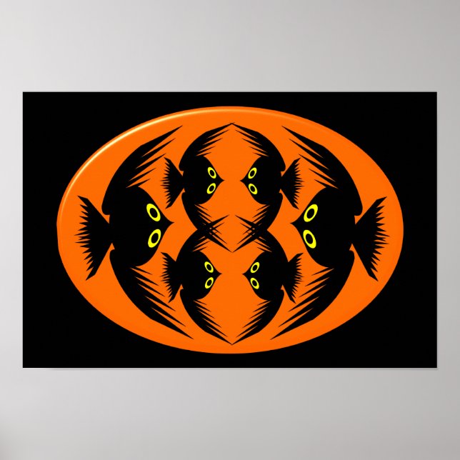 Poster Cartaz de Corvos de Halloween (Frente)