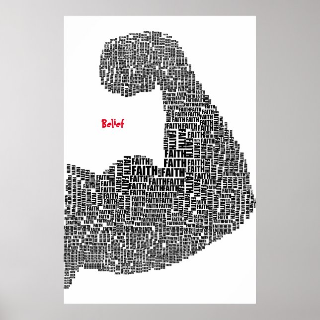 Poster Cartaz de Crença (Frente)