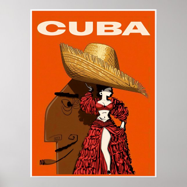 Poster Cartaz de Cuba (Frente)