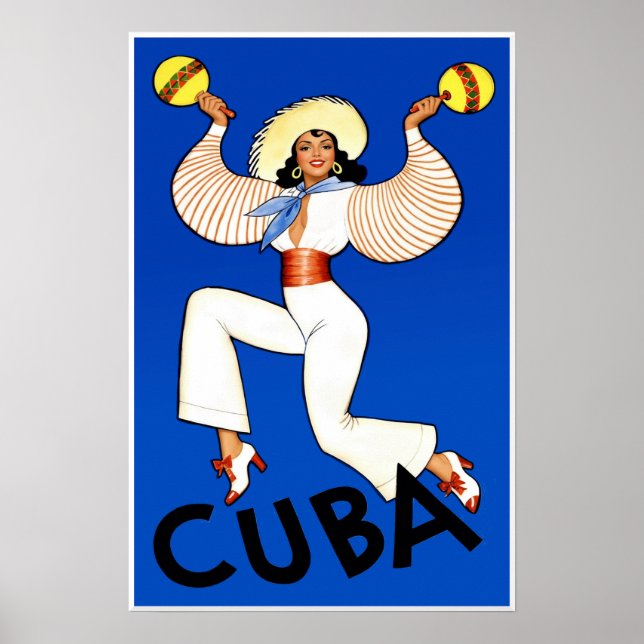 Poster Cartaz de Cuba (Frente)