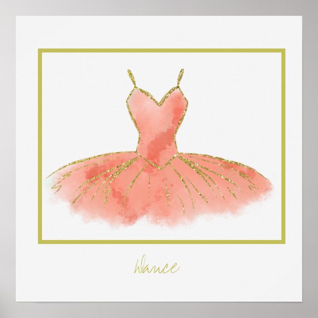 Poster Cartaz de Dança da Ballerina (Frente)