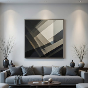 Poster Cartaz de Decoração Moderna Abstrata e Elegante