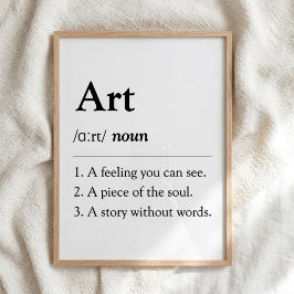 Poster Cartaz de Definição de Dicionário de Arte Personal