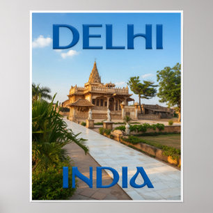Poster Cartaz de Deli, Índia