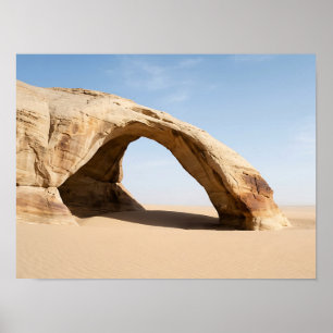 Poster Cartaz de Deserto com Arco de Arenito Natural