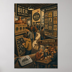 Poster Cartaz de Devaneio de Degustação do Museu da Cerve