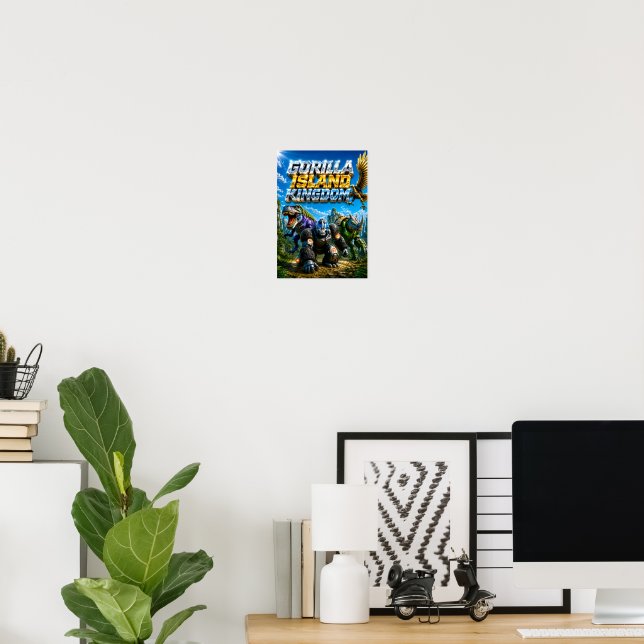 POSTER CARTAZ DE DINOSSAURO (Escritório em casa)