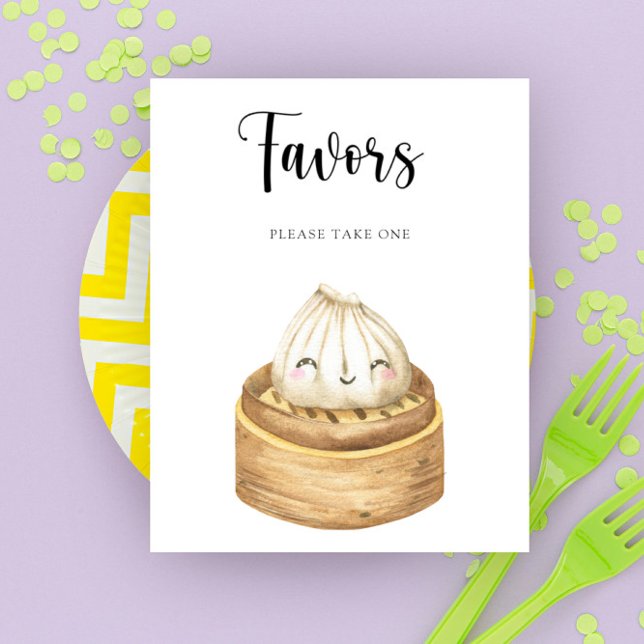 Poster Cartaz de dumpling em aquarela - Favoritos (Criador carregado)