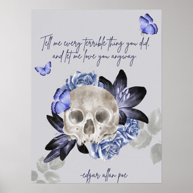 Poster Cartaz de Edgar Allan Poe (Frente)