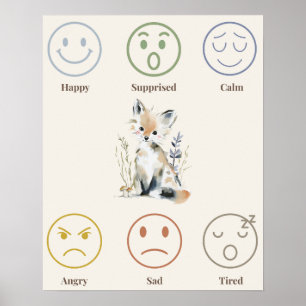 Poster Cartaz de Emoções da Floresta
