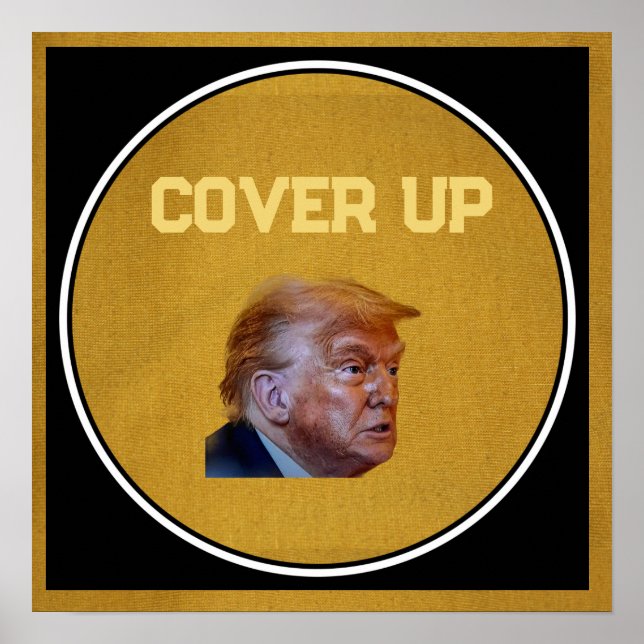 Poster Cartaz de Encobrimento de Trump (Frente)