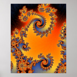 Poster Cartaz de Espiral Dupla Temperada